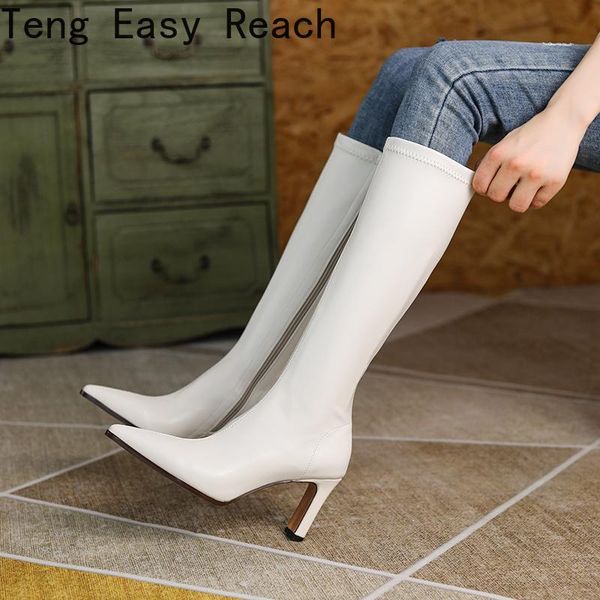 boots women faux leather knee high pointed toe thin heel boot slip on party club winter ladies footwear stiletto botas mujer 43, Black
boots women faux leather knee high pointed toe thin heel boot slip on party club winter ladies footwear stiletto botas mujer 43, Black