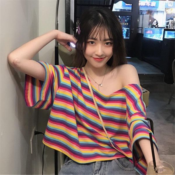 women's t-shirt short sleeve clavicle shoulder chic spring 2021 design small crowd fashion, White
women's t-shirt short sleeve clavicle shoulder chic spring 2021 design small crowd fashion, White