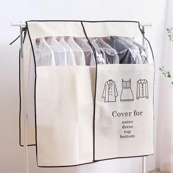 pcs non-woven coat dust cover transparent clothing for household large cloth hanger home supplies storage bag & wardrobe
pcs non-woven coat dust cover transparent clothing for household large cloth hanger home supplies storage bag & wardrobe