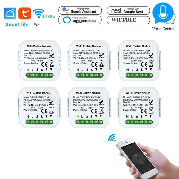 smart home control 1-6 pcs tuya life wifi curtain module switch bk roller shutter motor diy work with alexa
smart home control 1-6 pcs tuya life wifi curtain module switch bk roller shutter motor diy work with alexa