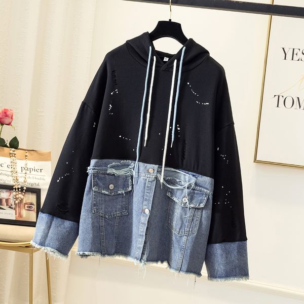women's hoodies & sweatshirts 5xl harajuku plus size oversized denim jacket women black gray sweatshirt patchwork jeans jackets lo
women's hoodies & sweatshirts 5xl harajuku plus size oversized denim jacket women black gray sweatshirt patchwork jeans jackets lo
