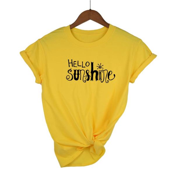 women's t-shirt hello sunshine tshirt women yellow cotton christian tees plus size summer graphic nature shirt, White
women's t-shirt hello sunshine tshirt women yellow cotton christian tees plus size summer graphic nature shirt, White