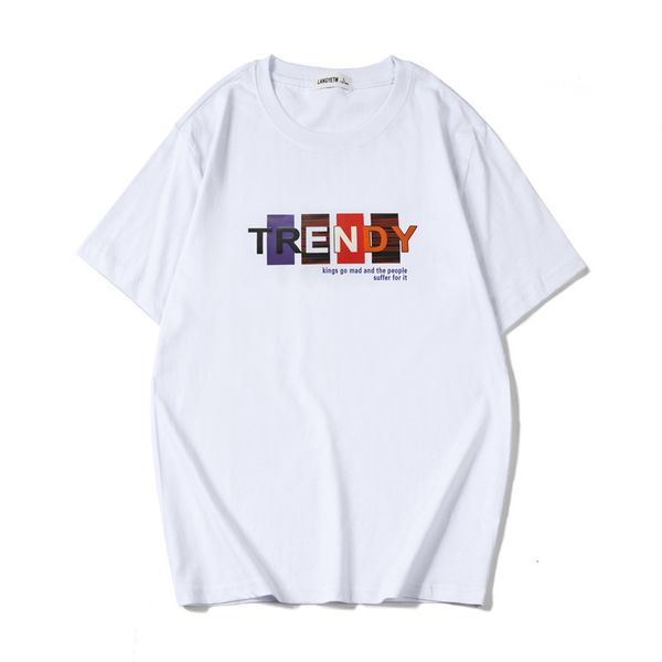 t shirt 2021 short sleeve men's summer fashion letter print youth loose leisure trend round neck top, White;black
t shirt 2021 short sleeve men's summer fashion letter print youth loose leisure trend round neck top, White;black