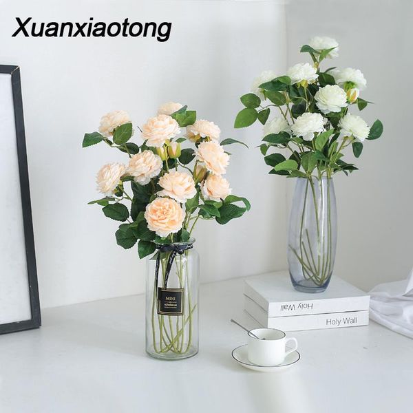 5pcs 3 head white peonies flowers artificial bouquets bridal bouquet wedding classic european style high realistic appearance decorative & w
5pcs 3 head white peonies flowers artificial bouquets bridal bouquet wedding classic european style high realistic appearance decorative & w