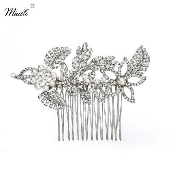hair clips & barrettes miallo bridal wedding accessories silver color crystal rhinestone flower comb for women bridesmaid jewelry gifts, Golden;silver
hair clips & barrettes miallo bridal wedding accessories silver color crystal rhinestone flower comb for women bridesmaid jewelry gifts, Golden;silver