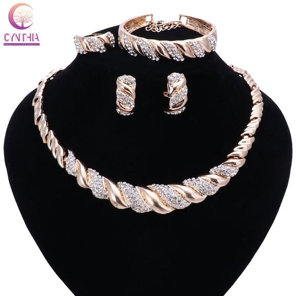 fashion women dubai gold plated crystal jewelry sets big nigerian wedding african jewelry sets african beads jewelry sets, Black
fashion women dubai gold plated crystal jewelry sets big nigerian wedding african jewelry sets african beads jewelry sets, Black