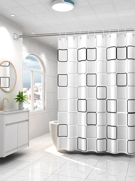 shower curtains bathroom waterproof cloth curtain suit door partition