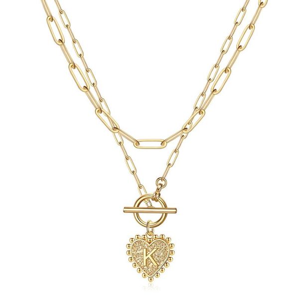 chains jacoso gold initial layered paperclip chain necklaces set for women heart letter engraved pendan chork necklace gifts, Silver
chains jacoso gold initial layered paperclip chain necklaces set for women heart letter engraved pendan chork necklace gifts, Silver