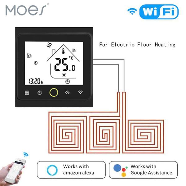 smart home control wifi thermostat temperature controller lcd touch screen backlight for electric heating works with alexa google 16a
smart home control wifi thermostat temperature controller lcd touch screen backlight for electric heating works with alexa google 16a