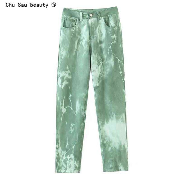 spring fashion high street green tie-dye printing waist straight casual trousers women pants pantalones de mujer 210514, Black;white
spring fashion high street green tie-dye printing waist straight casual trousers women pants pantalones de mujer 210514, Black;white