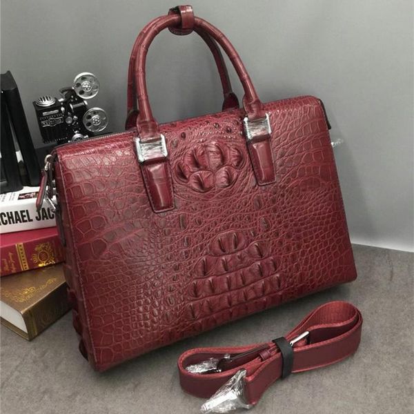 briefcases exotic genuine crocodile skin businessmen zip briefcase authentic real alligator leather male working handbag large shoulder bag
briefcases exotic genuine crocodile skin businessmen zip briefcase authentic real alligator leather male working handbag large shoulder bag