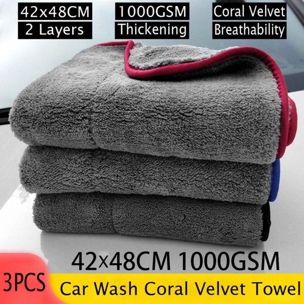 3pcs 42x48cm car detailing coral velvet towel ( color randomly) 1000gsm auto cleaning drying cloth hemming care
3pcs 42x48cm car detailing coral velvet towel ( color randomly) 1000gsm auto cleaning drying cloth hemming care