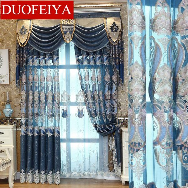 curtain & drapes european style curtains for living room bedroom semi-shading embroidered screens fabric finished product customization
curtain & drapes european style curtains for living room bedroom semi-shading embroidered screens fabric finished product customization