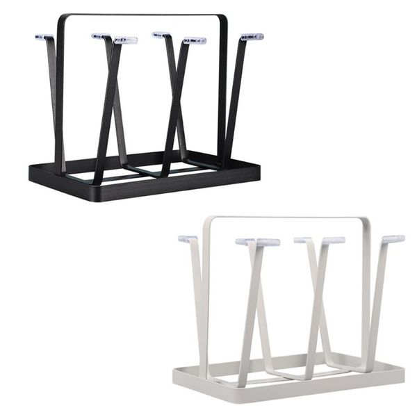 cup drying rack stand beer glasses rack, 6 metal drainer holder non-slip mugs cups organizer hooks & rails
cup drying rack stand beer glasses rack, 6 metal drainer holder non-slip mugs cups organizer hooks & rails