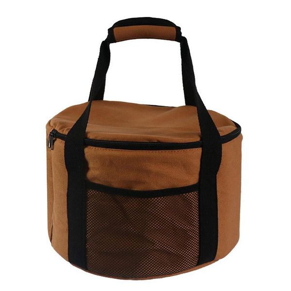 storage bags 32cm waterproof thickened bag round camping cookware handbag portable picnic kitchenware organizer with mesh l23
storage bags 32cm waterproof thickened bag round camping cookware handbag portable picnic kitchenware organizer with mesh l23