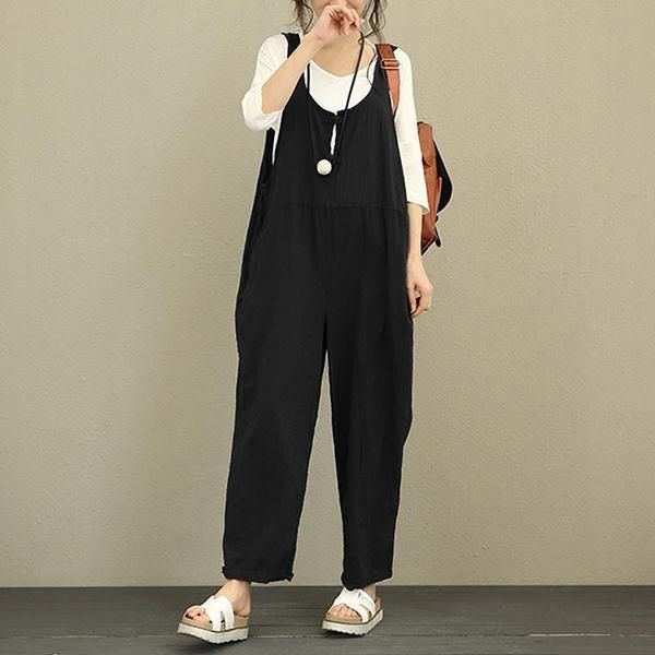 women's jumpsuits & rompers ly women loose suspender long pants overalls harem trousers romper m99, Black;white
women's jumpsuits & rompers ly women loose suspender long pants overalls harem trousers romper m99, Black;white
