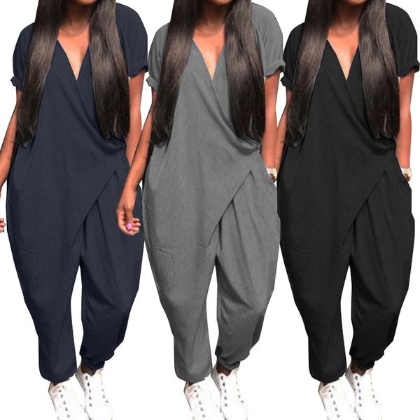 plus size women jumpsuits 2021 zanzea summer overalls fashion pantalon pants v neck button playsuits female short sleeve romeper, Black;white
plus size women jumpsuits 2021 zanzea summer overalls fashion pantalon pants v neck button playsuits female short sleeve romeper, Black;white