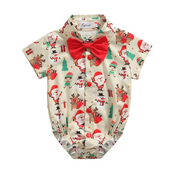 jumpsuits born baby boy clothes christmas cartoon pattern bow decoration short sleeve romper single-breasted clothing for boys 0-24m, Blue
jumpsuits born baby boy clothes christmas cartoon pattern bow decoration short sleeve romper single-breasted clothing for boys 0-24m, Blue