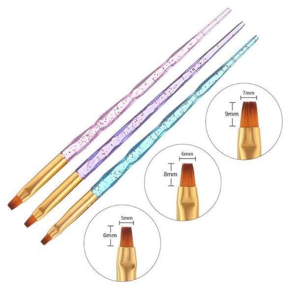 3pcs/set nail art acrylic uv gel extension builder painting brush drawing pens kits
3pcs/set nail art acrylic uv gel extension builder painting brush drawing pens kits