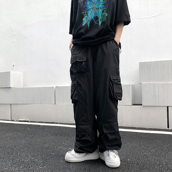 techwear oversize white cargo womens pants hippie streetwear punk black pockets wide leg trousers for female grunge style, Black;white
techwear oversize white cargo womens pants hippie streetwear punk black pockets wide leg trousers for female grunge style, Black;white