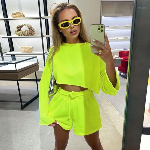women's tracksuits casual shorts suit 2021 solid color long-sleeved and motorcycle two-piece autumn wear sportswear, Gray
women's tracksuits casual shorts suit 2021 solid color long-sleeved and motorcycle two-piece autumn wear sportswear, Gray