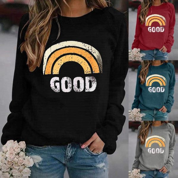 plus size fashion rainbow print blouse o-neck tee casual autumn winter ladies female women long sleeve blusas pullover women's blouses, White
plus size fashion rainbow print blouse o-neck tee casual autumn winter ladies female women long sleeve blusas pullover women's blouses, White