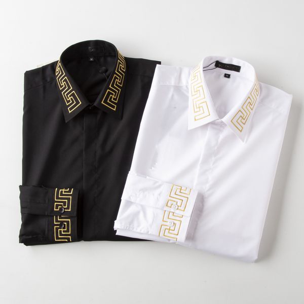 2021 luxurys designers mens dress shirts bussiness wine recepti a cocktail diess shirt printed men v neck long sleeved casua#l -3xlmen05, White;black
2021 luxurys designers mens dress shirts bussiness wine recepti a cocktail diess shirt printed men v neck long sleeved casua#l -3xlmen05, White;black
