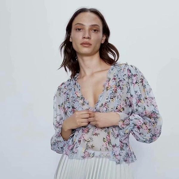 women's blouses & summer blouse clothes vintage chiffon floral blusas ruffles crop women boho v neck and shirts xdl2782 i3w5, White
women's blouses & summer blouse clothes vintage chiffon floral blusas ruffles crop women boho v neck and shirts xdl2782 i3w5, White
