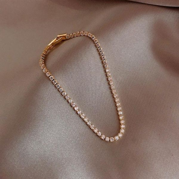link, chain zircon bracelet cold wind net red temperament female student girlfriends couple ins niche design jewelry, Black
link, chain zircon bracelet cold wind net red temperament female student girlfriends couple ins niche design jewelry, Black