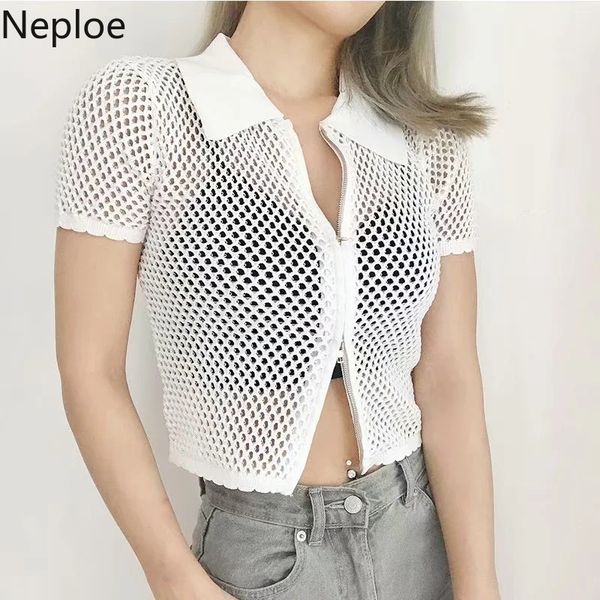 neploe summer graphic t shirt women cropped fashion see-through shirts korean tees double zipper thin cardigan 210422, White
neploe summer graphic t shirt women cropped fashion see-through shirts korean tees double zipper thin cardigan 210422, White