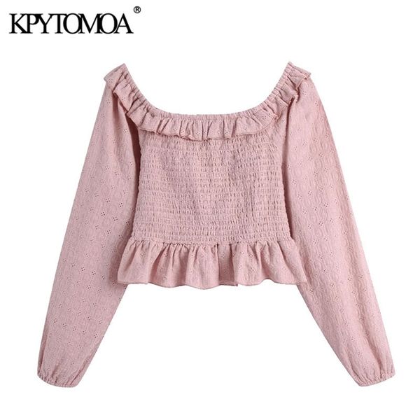 women sweet fashion embroidery hollow out cropped blouses long sleeve ruffled female shirts chic 210420, White
women sweet fashion embroidery hollow out cropped blouses long sleeve ruffled female shirts chic 210420, White
