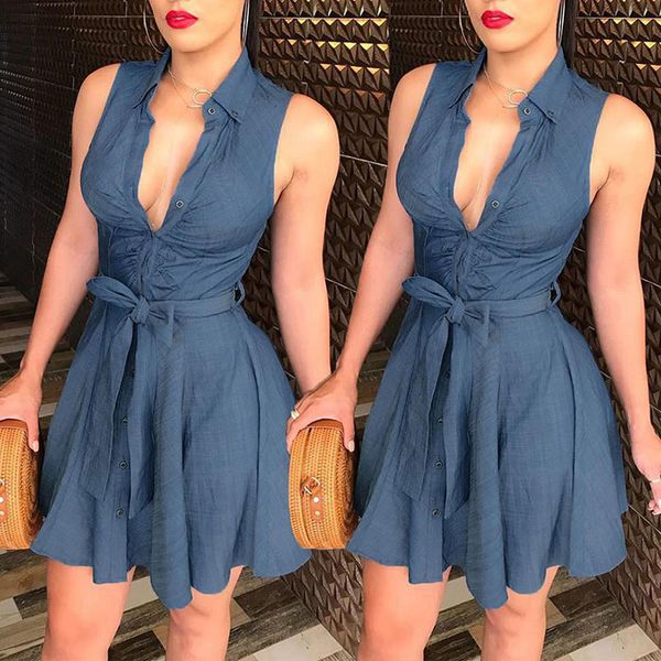 casual dresses women summer sleeveless evening party beach short mini xjxm, Black;gray
casual dresses women summer sleeveless evening party beach short mini xjxm, Black;gray