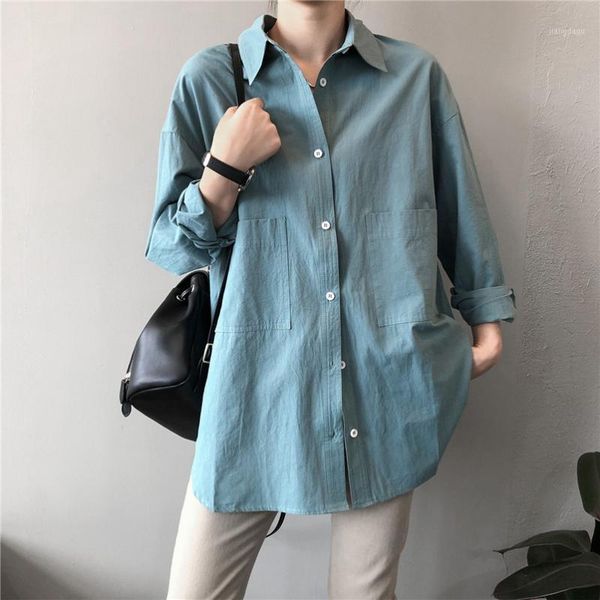 women's blouses & shirts autumn women cotton blue yh6677 turn down collar pure color womens white shirt blusas roupa feminina
women's blouses & shirts autumn women cotton blue yh6677 turn down collar pure color womens white shirt blusas roupa feminina