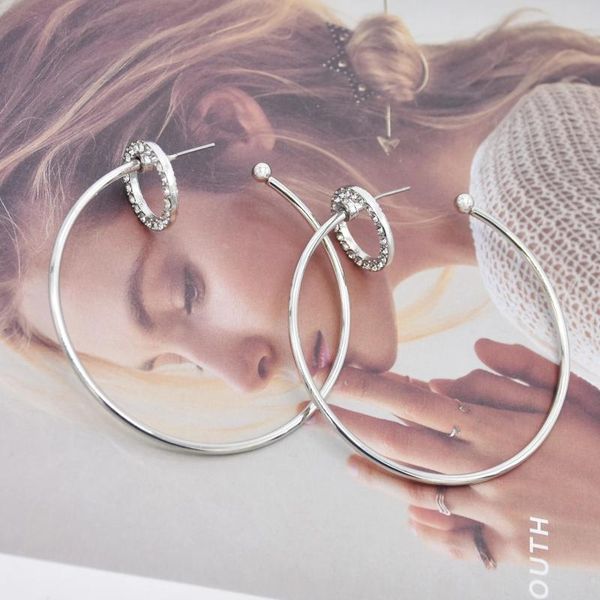 hoop & huggie fashion golden earring rhinestone big circle earrings simple gold color loop for women jewelry, Golden;silver
hoop & huggie fashion golden earring rhinestone big circle earrings simple gold color loop for women jewelry, Golden;silver