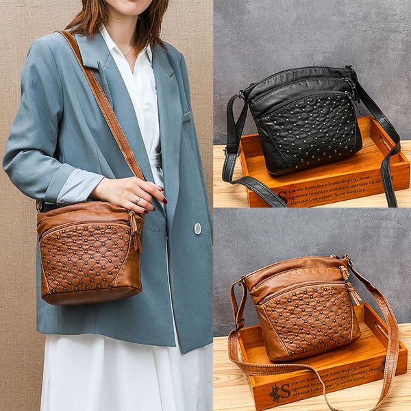 evening bags fashion women small pu leather shoulder for 2021 vintage women's solid color mini zipper rivet crossbody bag
evening bags fashion women small pu leather shoulder for 2021 vintage women's solid color mini zipper rivet crossbody bag