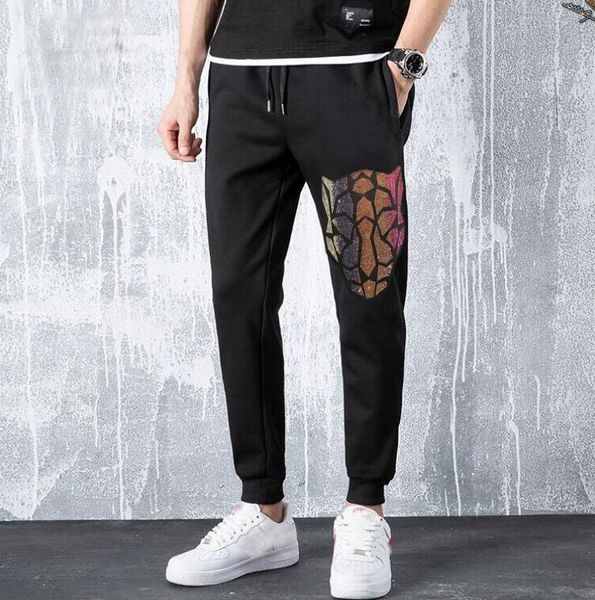 men's pants fashionable sweatpants mark diamond stone male pants autumn design, Black
men's pants fashionable sweatpants mark diamond stone male pants autumn design, Black