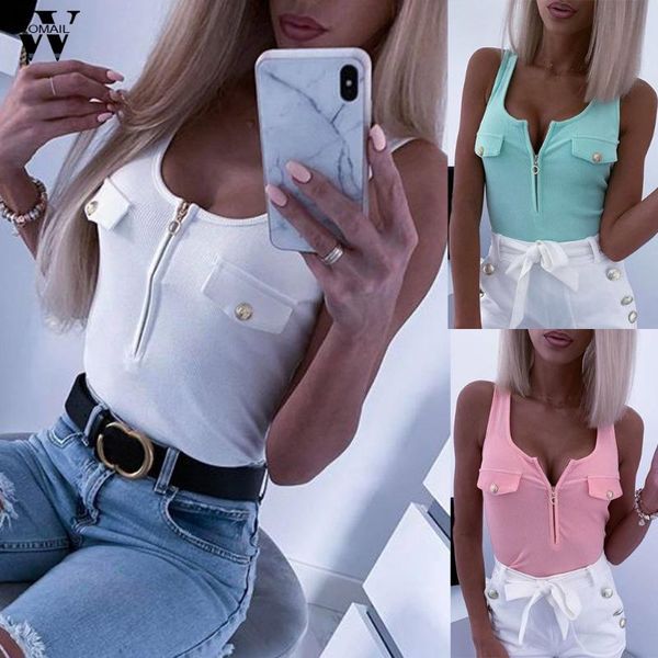 women's t-shirt womail t-shirts women 2021 fashion casual summer ladies o-neck club zipper pink sleeveless crop cami p0, White
women's t-shirt womail t-shirts women 2021 fashion casual summer ladies o-neck club zipper pink sleeveless crop cami p0, White