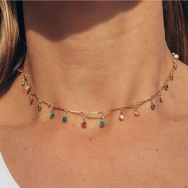 chokers colorful bead tassel choker necklace for women bohemian body chains gothic minimalist chain 2021 fashion jewelry am3055, Golden;silver
chokers colorful bead tassel choker necklace for women bohemian body chains gothic minimalist chain 2021 fashion jewelry am3055, Golden;silver