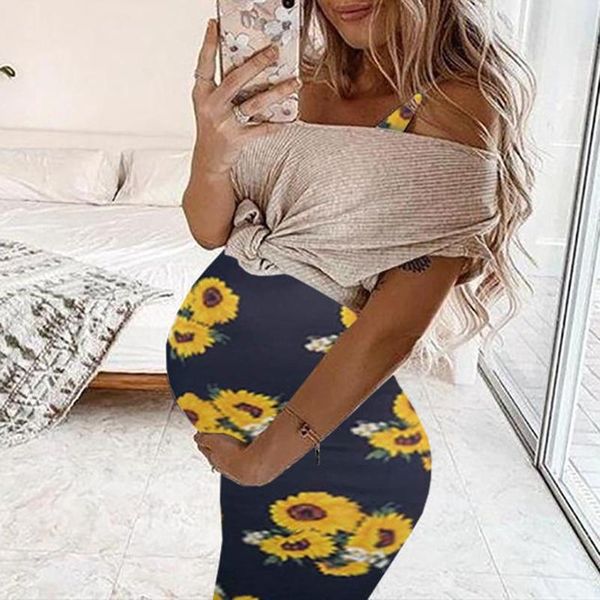 maternity dresses women round-necked vest dress long for po shoot pregnant skirt summer vestido, White
maternity dresses women round-necked vest dress long for po shoot pregnant skirt summer vestido, White