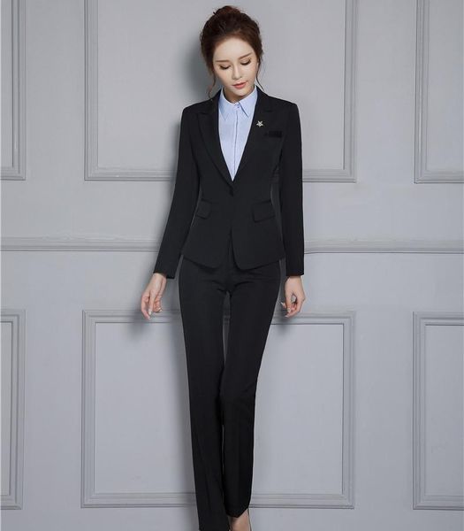 women's suits & blazers novelty black formal pantsuits with jackets and pants autumn winter professional ladies trousers sets womens ou, White;black
women's suits & blazers novelty black formal pantsuits with jackets and pants autumn winter professional ladies trousers sets womens ou, White;black