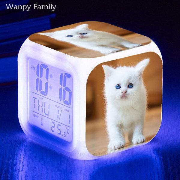 other clocks & accessories very cute white kitten cat electronic digital alarm clock large led backlight display for kids room deskdecor
other clocks & accessories very cute white kitten cat electronic digital alarm clock large led backlight display for kids room deskdecor