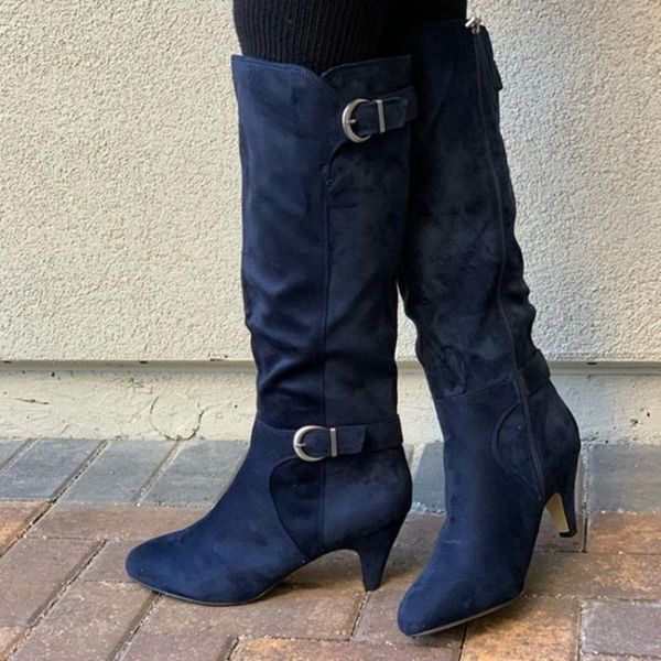 boots 2021 autumn light thin high women soft fashion heel knee woman belt buckle knight mid, Black
boots 2021 autumn light thin high women soft fashion heel knee woman belt buckle knight mid, Black