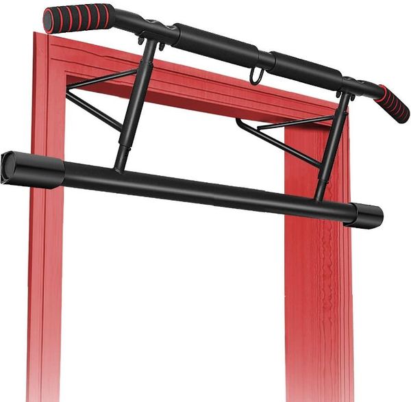 no installation needed protable fitness pull up bar for doorway w/ angled grip door frame chin home gym exercise horizontal bars
no installation needed protable fitness pull up bar for doorway w/ angled grip door frame chin home gym exercise horizontal bars