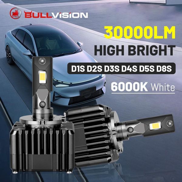 car headlights bullvision d1s led headlight hid d3s 30000lm csp chips 6000k white 1:1 size high beam low lights ice bulbs for lens 12v
car headlights bullvision d1s led headlight hid d3s 30000lm csp chips 6000k white 1:1 size high beam low lights ice bulbs for lens 12v