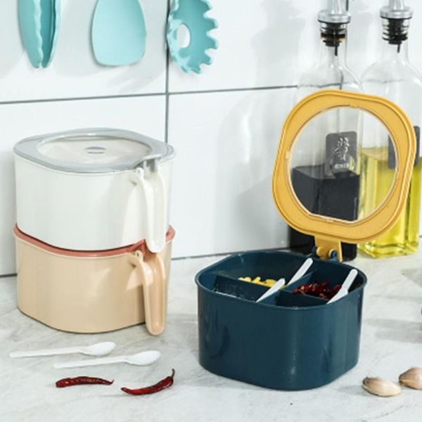 storage bottles & jars nordic style plastic spice pots 4 compartment condiment box multi-grid seasoning bottle container organizer
storage bottles & jars nordic style plastic spice pots 4 compartment condiment box multi-grid seasoning bottle container organizer