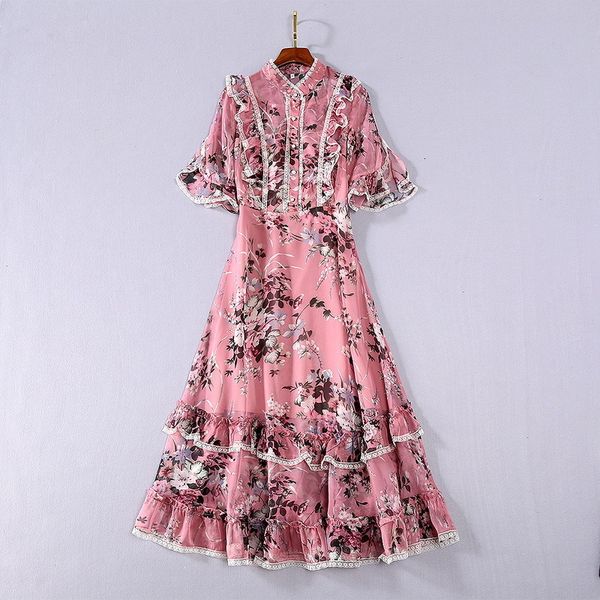 dresses european and american women's clothing summer style short sleeve stand collar lace fungus border printing dress wsj8, Black;gray
dresses european and american women's clothing summer style short sleeve stand collar lace fungus border printing dress wsj8, Black;gray