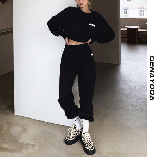 genayooa streetwear tracksuit crop two pieces korean style spring autumn women set 2 piece sets womens outfits 210417, White
genayooa streetwear tracksuit crop two pieces korean style spring autumn women set 2 piece sets womens outfits 210417, White