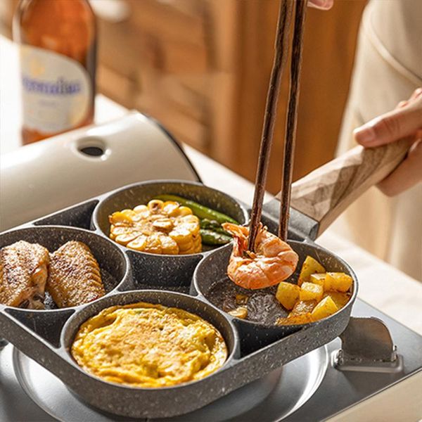 pans black non-stick four-hole frying pot thickened omelet pan egg steak ham pancake breakfast maker kitchen tool cooking utensils
pans black non-stick four-hole frying pot thickened omelet pan egg steak ham pancake breakfast maker kitchen tool cooking utensils
