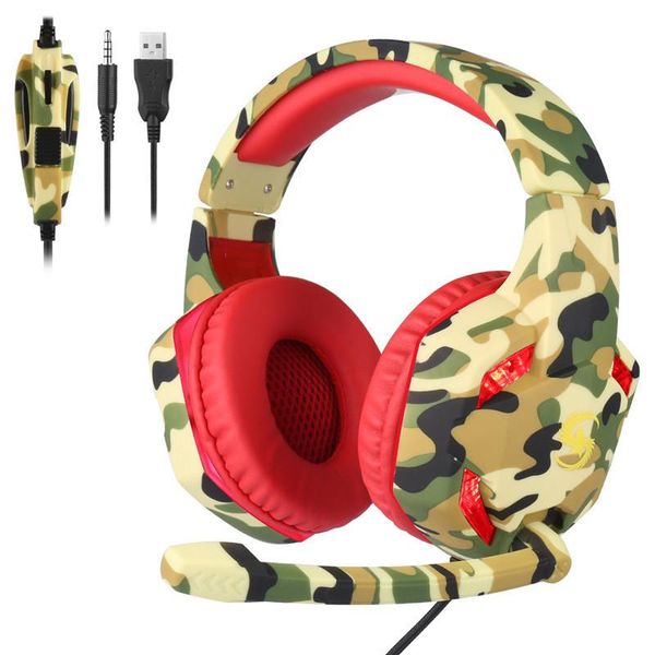 storage baskets camouflage gaming headset luminous t-176 -selling wired strong bass
