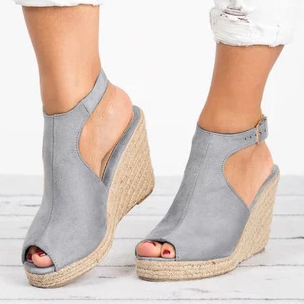 sandals women's fashion solid wedges casual buckle strap roman shoes pu peep toe high-heeled women sandalias, Black
sandals women's fashion solid wedges casual buckle strap roman shoes pu peep toe high-heeled women sandalias, Black